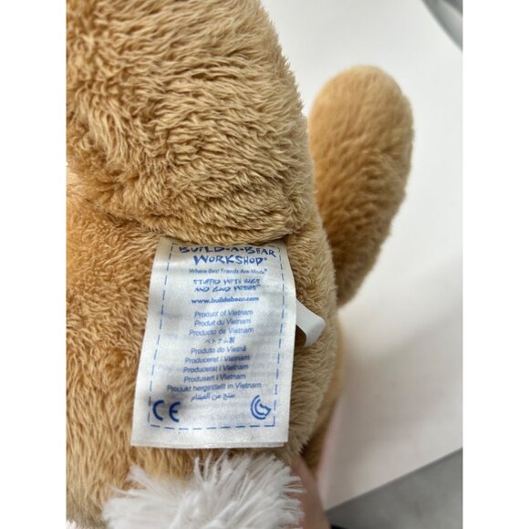 Vintage Build-A-Bear Easter Bunny 15" Tan Plush Pink Ears Nose Feet Stuffed Anim - Picture 7 of 10